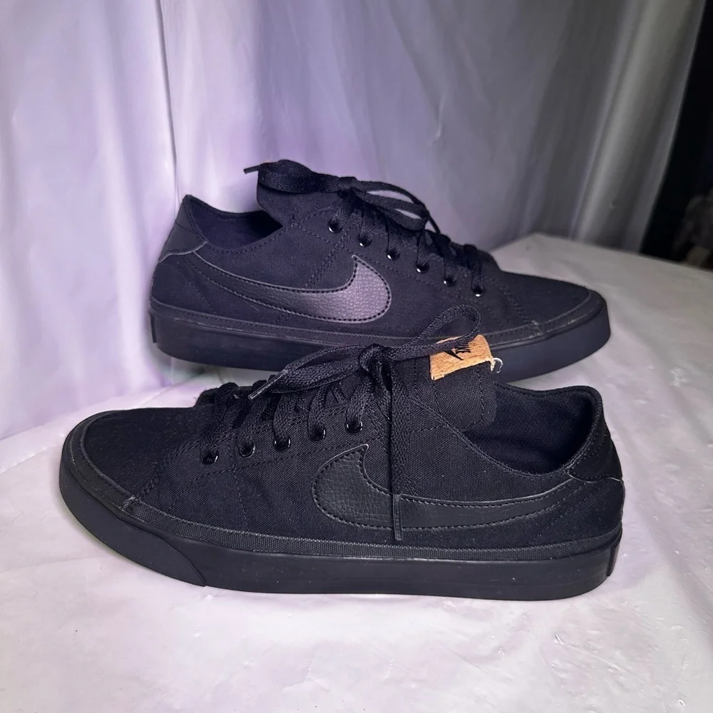 Nike All-Black Low-Top Sneakers